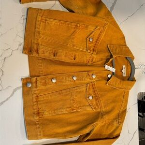 Madewell Mustard Yellow Denim Jacket